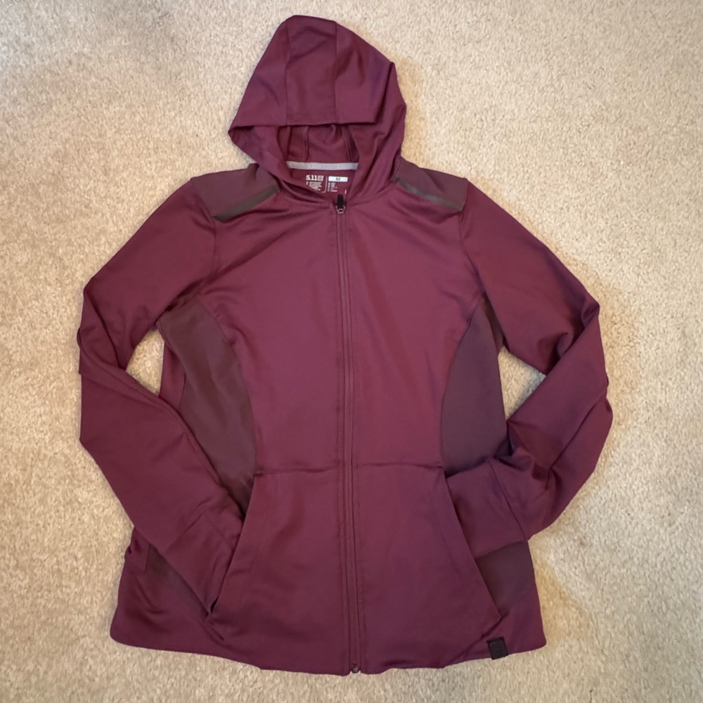 5.11 Tactical Purple Hooded Jacket Full-Length Zipper